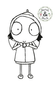 scarf lady coloring pages sarah duck